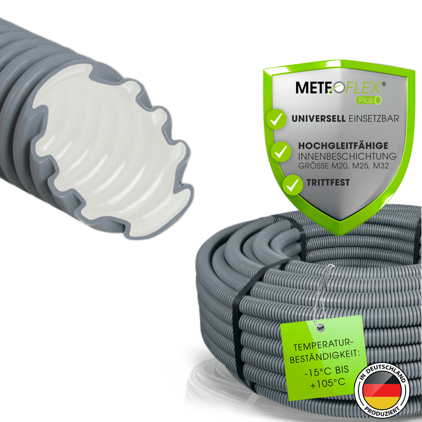METEOFLEX® PLUS LEERROHR 750N Ø M16 M20 M25 M32 M40 M50