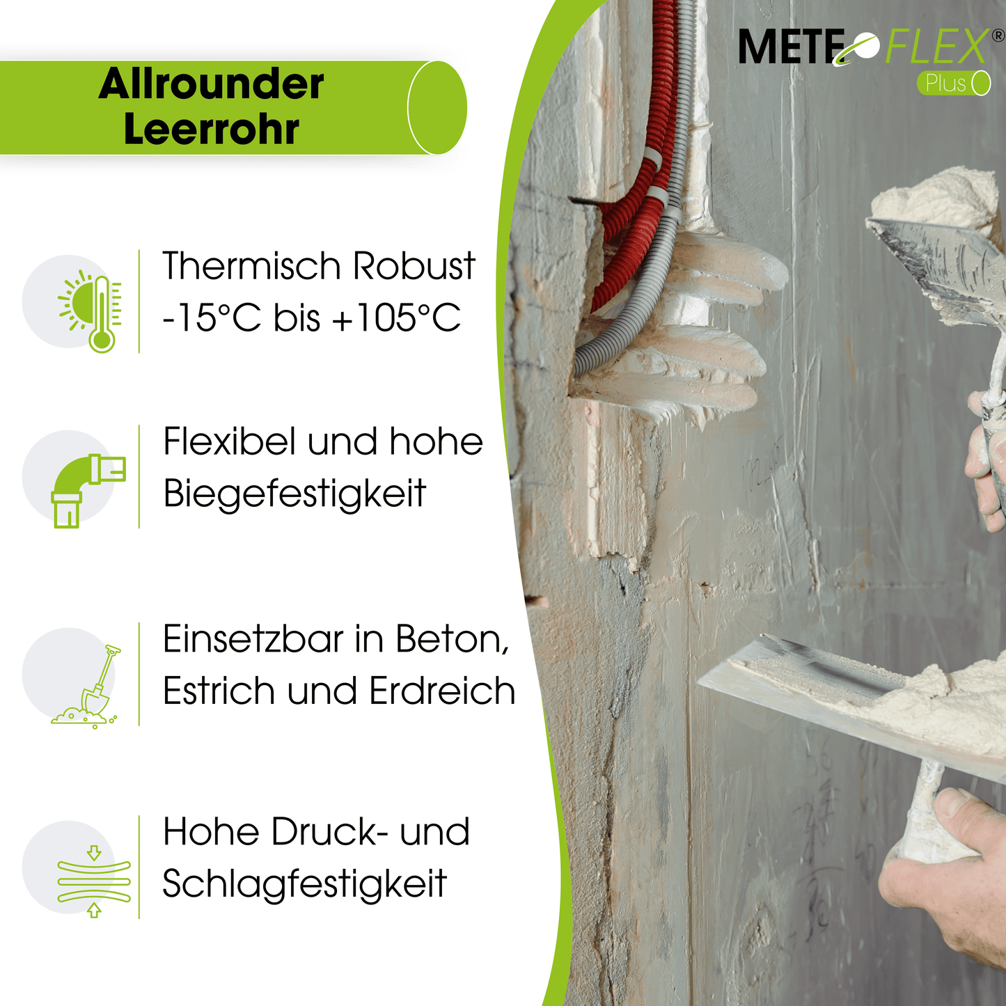 METEOFLEX® PLUS LEERROHR 750N Ø M16 M20 M25 M32 M40 M50