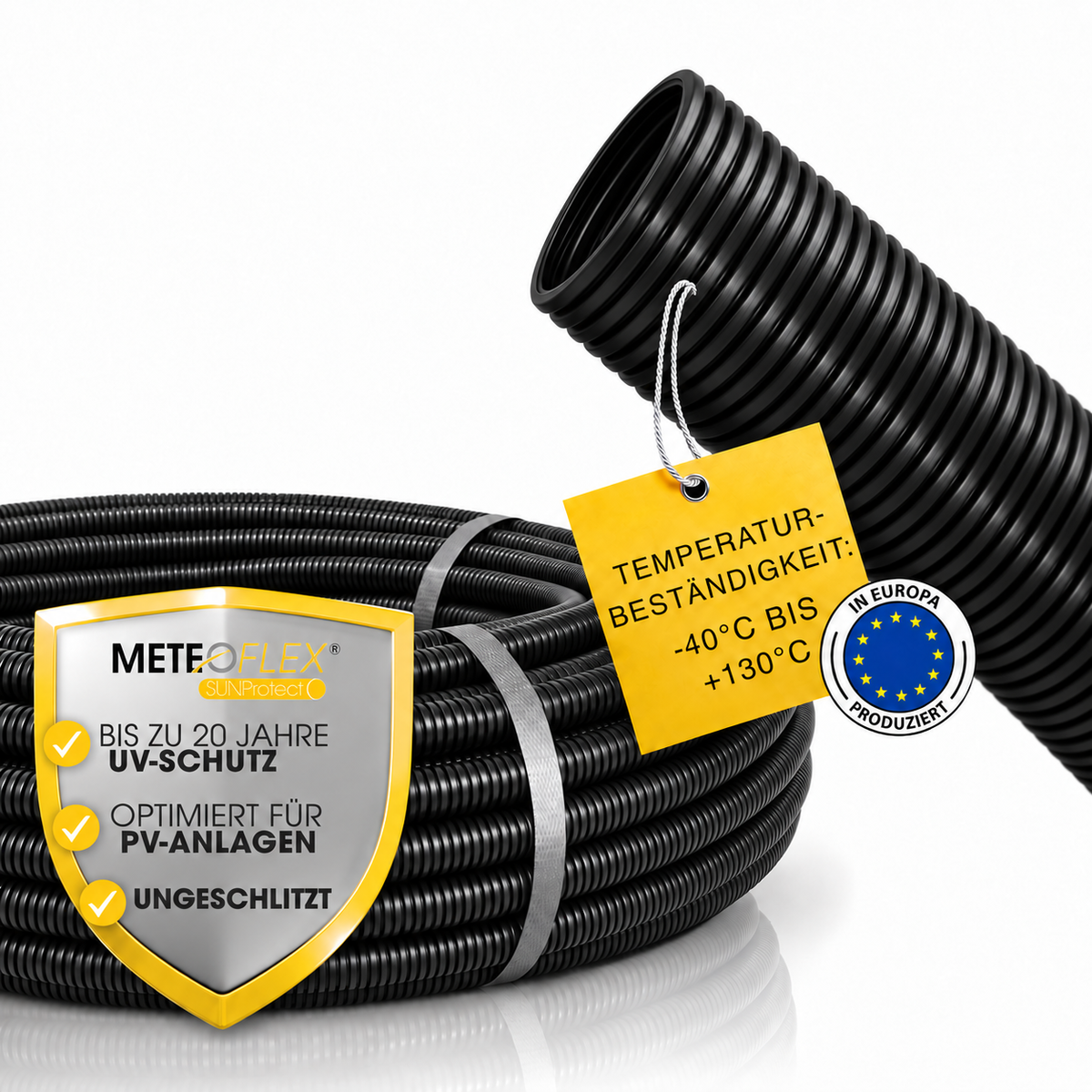 METEOFLEX® SUNPROTECT LEERROHR NW23 NW26 NW29 NW37 NW50 geschlitzt und ungeschlitzt