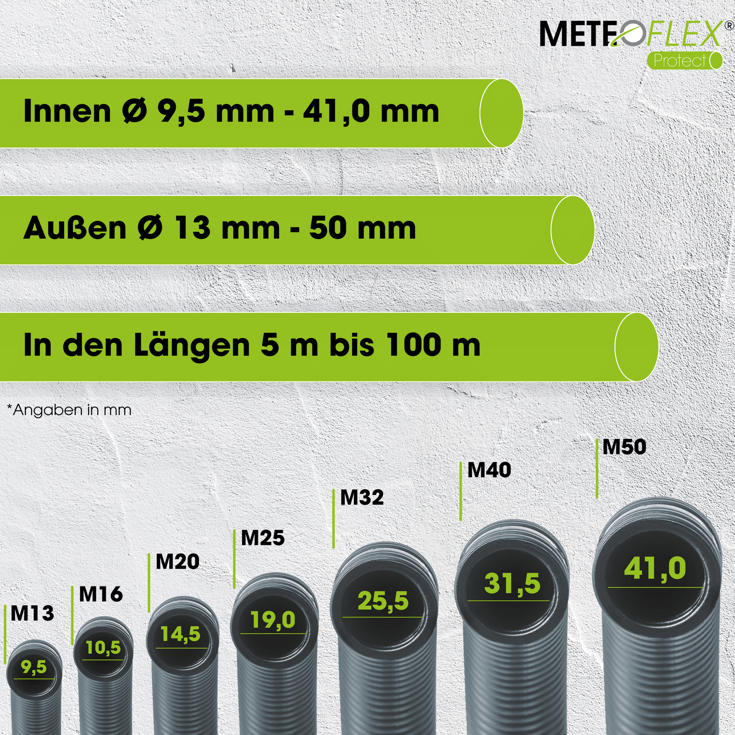 METEOFLEX® PROTECT LEERROHR 750N M16 M20 M25 M32 M40 M50