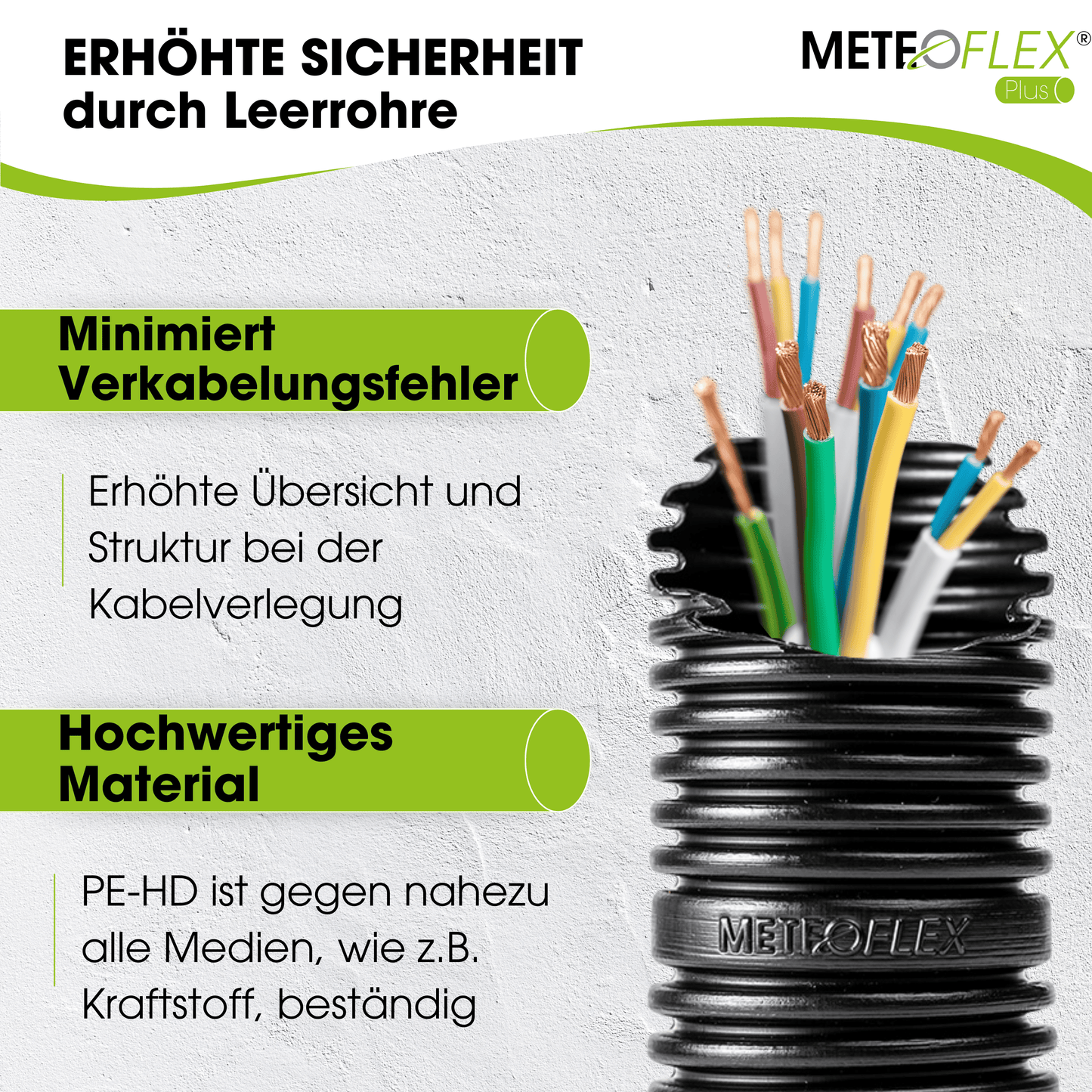 METEOFLEX® PLUS LEERROHR 750N Ø M16 M20 M25 M32 M40 M50